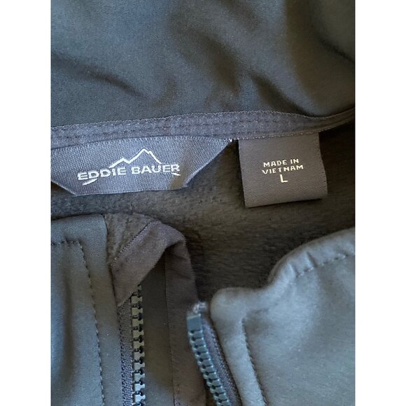 Eddie Bauer Softshell Jacket Army Team Microsoft Logo Navy Blue - Picture 7 of 9